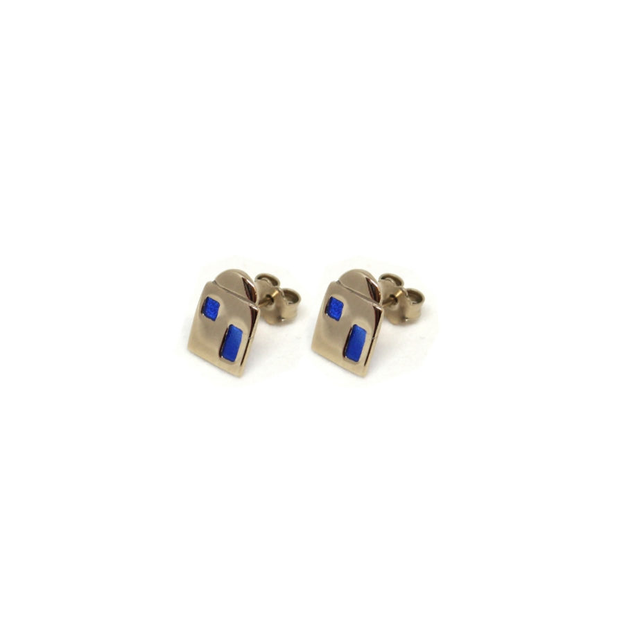 single positano earrings gold