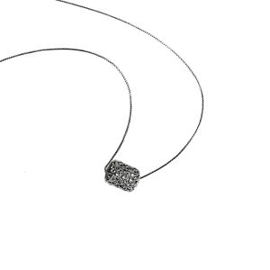 Ciondolo gasometro rodio nero