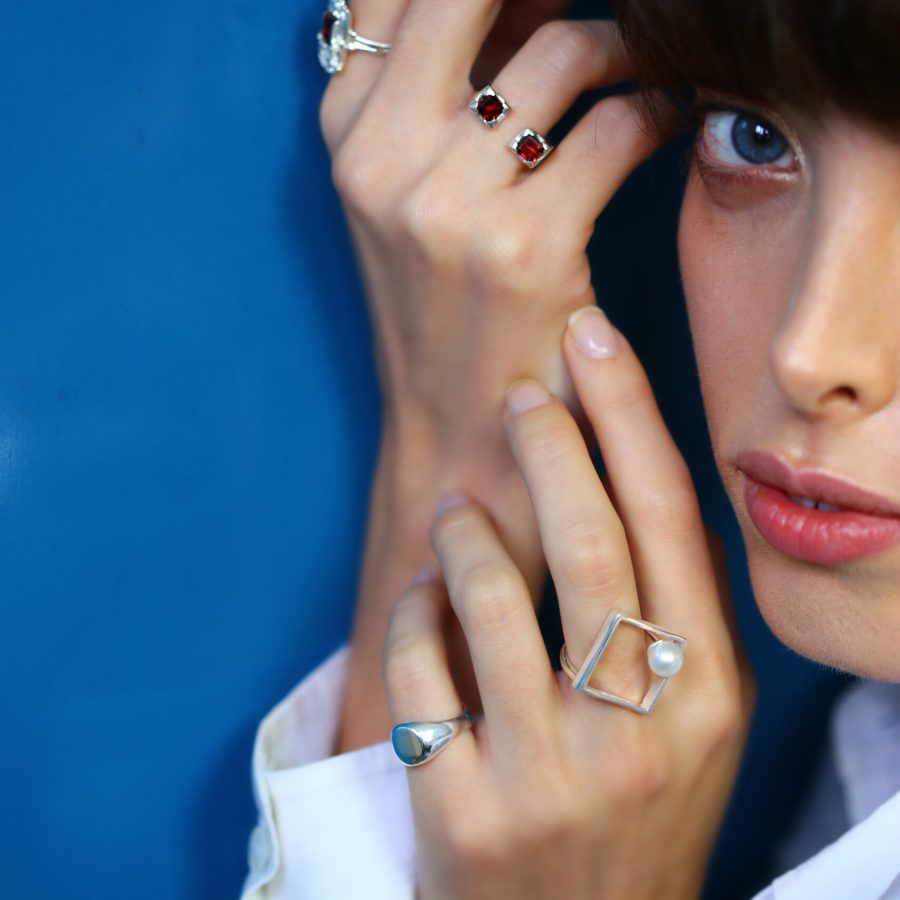 anelli tokyo ARGENTO narciso e torri