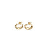 Contemporary Hoop Earrings Gold 2