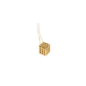 Colosseo Quadrato Pendant Gold Plated Silver