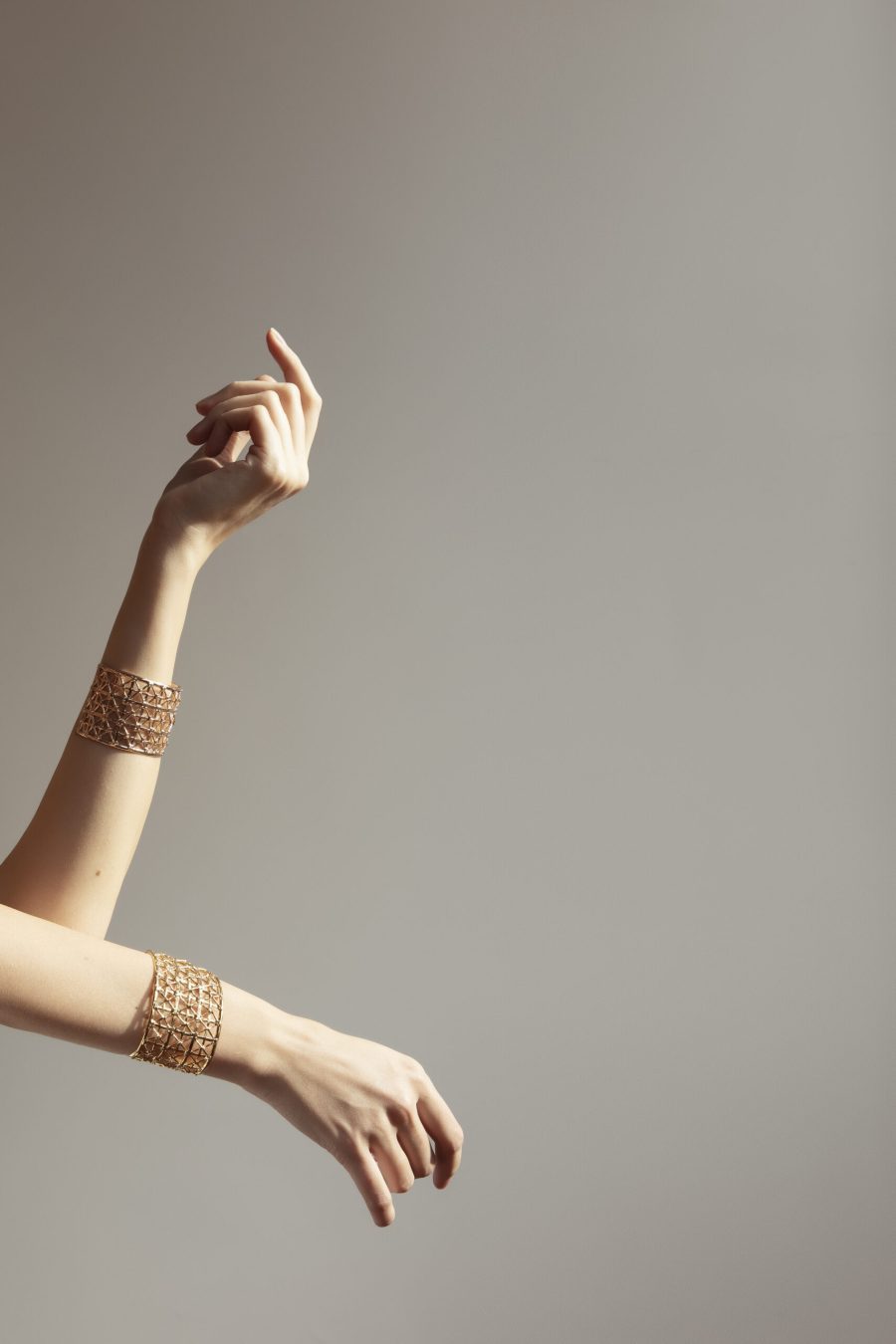 Braccaile Gasometro medio indossato oro e rosa