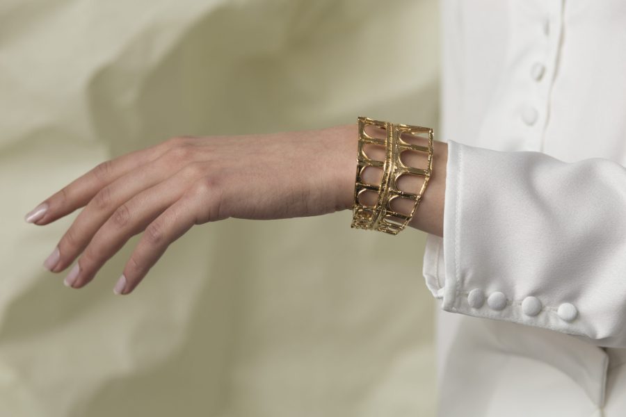 Bracciale Portici indossato oro 1