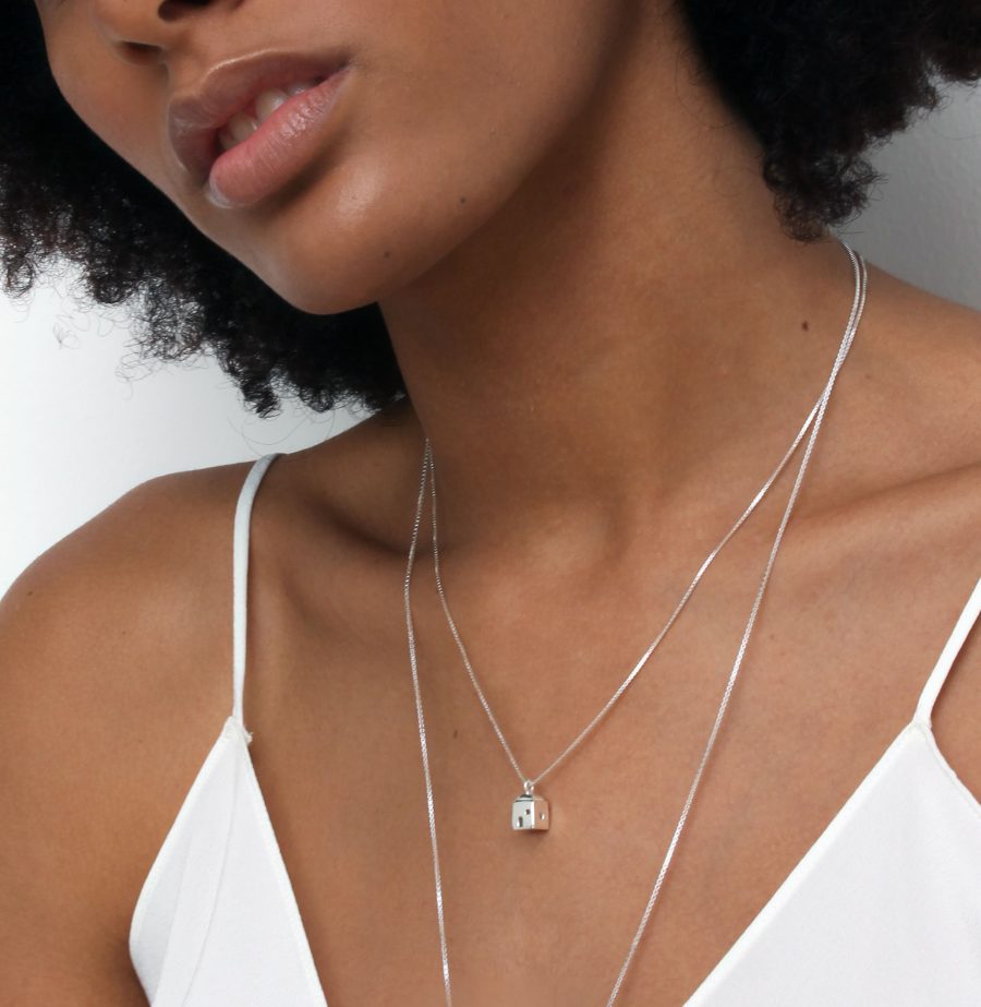 Indossato ciondolo little positano argento 1