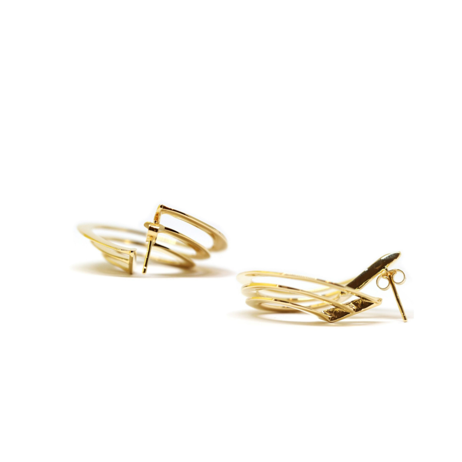 Solomon Guggenheim New York Earrings Co.Ro. Jewels Oro 2