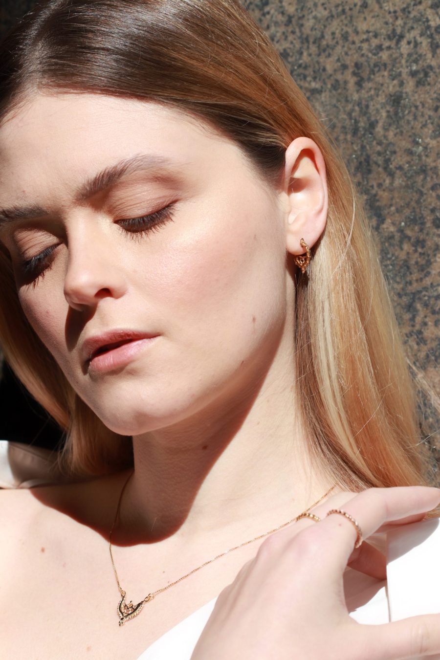 Copy of Indossato orecchini venezia e collana oro