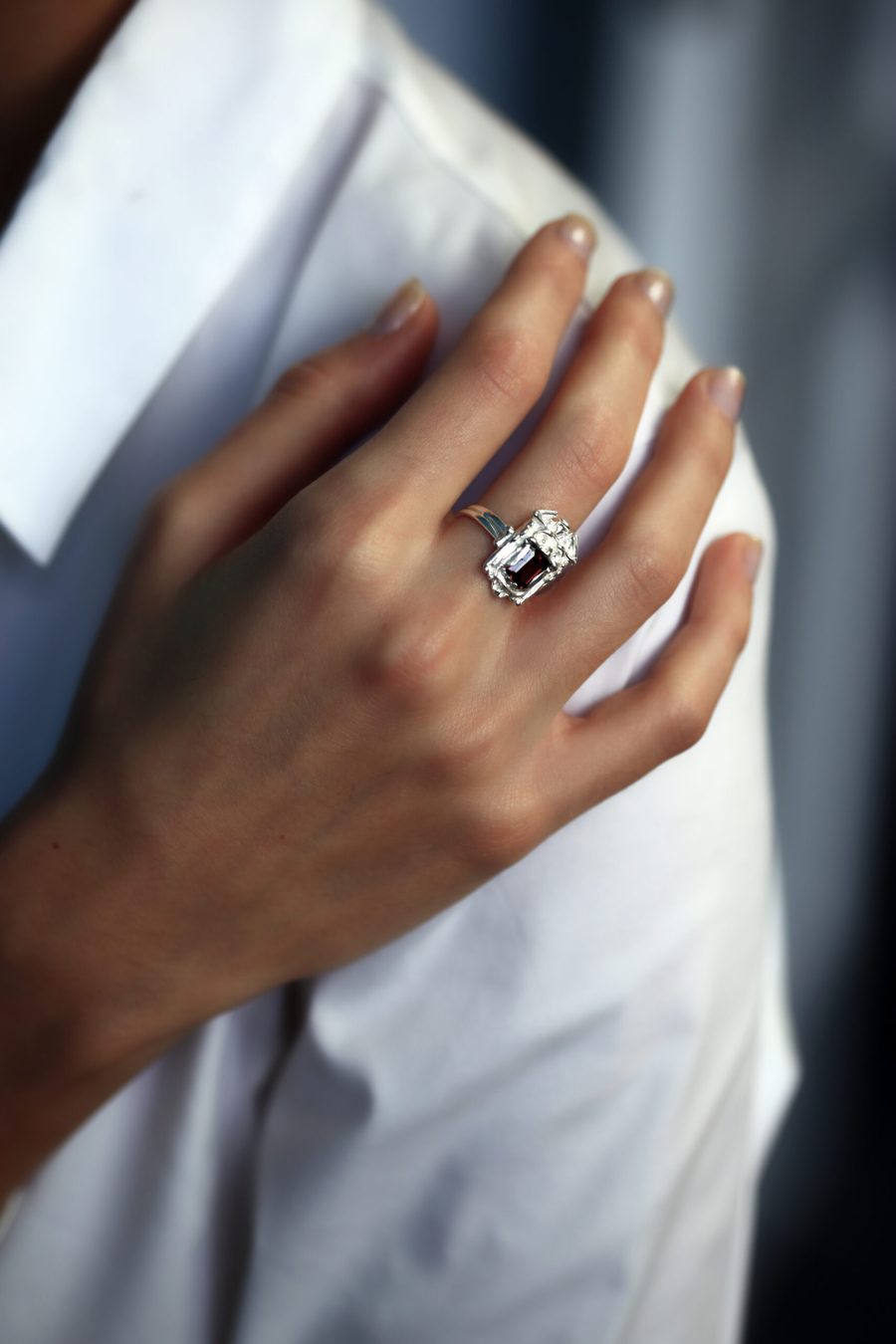 Anello Zuccari Argento indossato