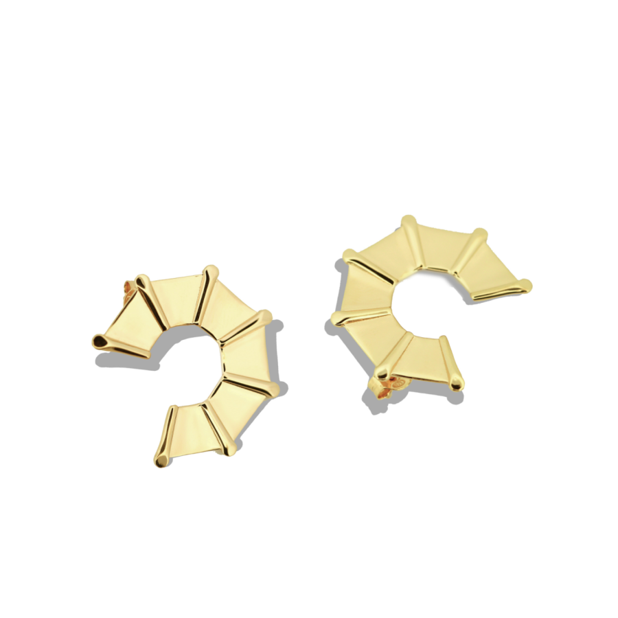Castello Pianta earrings Gold Plated Silver