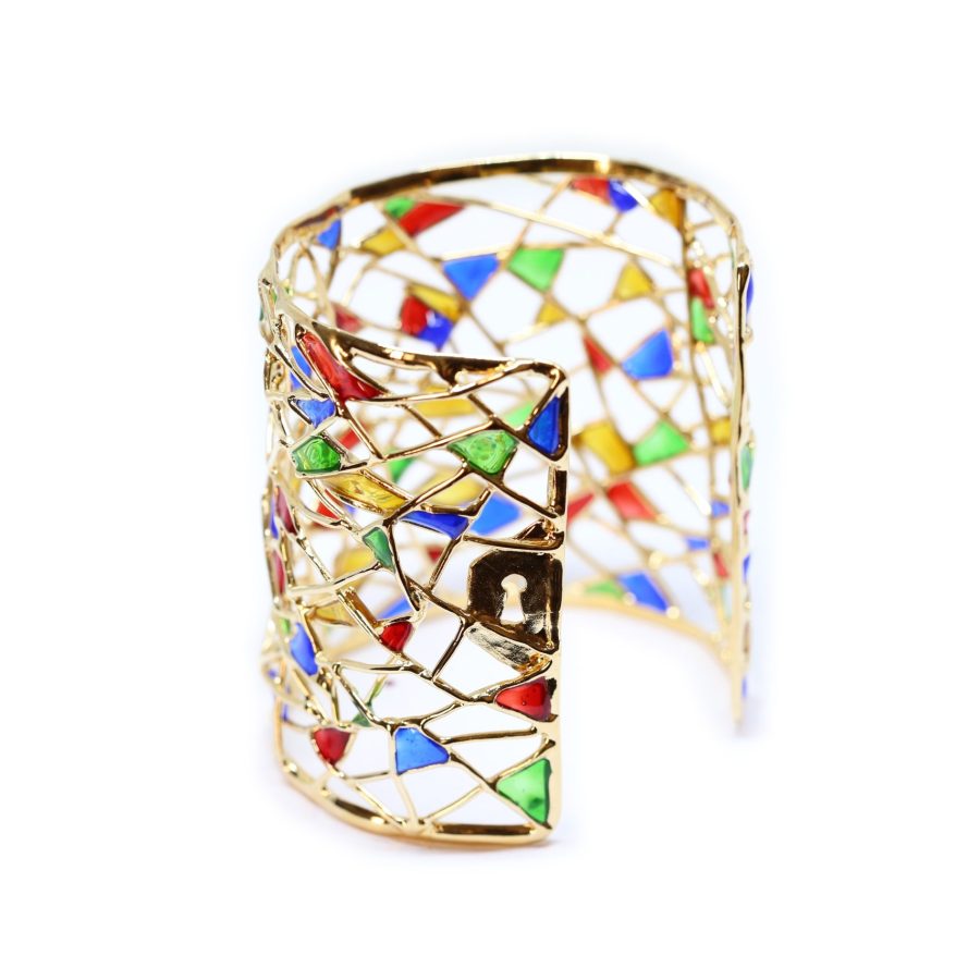 Bracciale Peggy oro con giallo 1