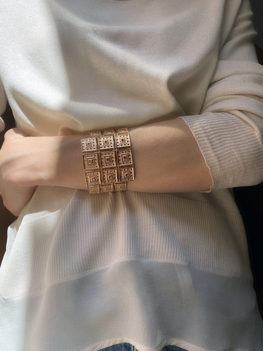 Indossato Bracciale Ima oro rosa