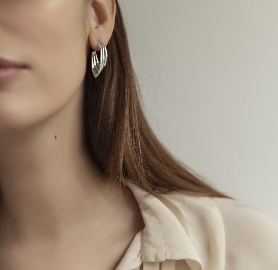 Orecchini Steps indossati argento(1)