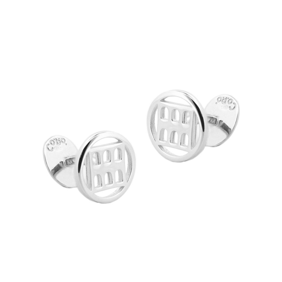 Gemelli Colosseo Quadrato Silver