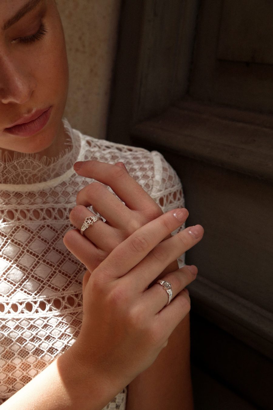 anello santivo arg NEW silver indossato