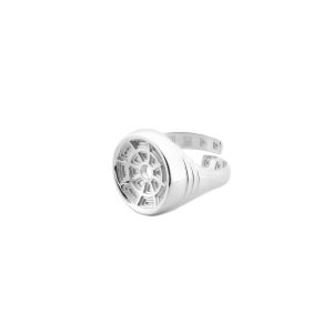Anello sigillo Pantheon argento 1