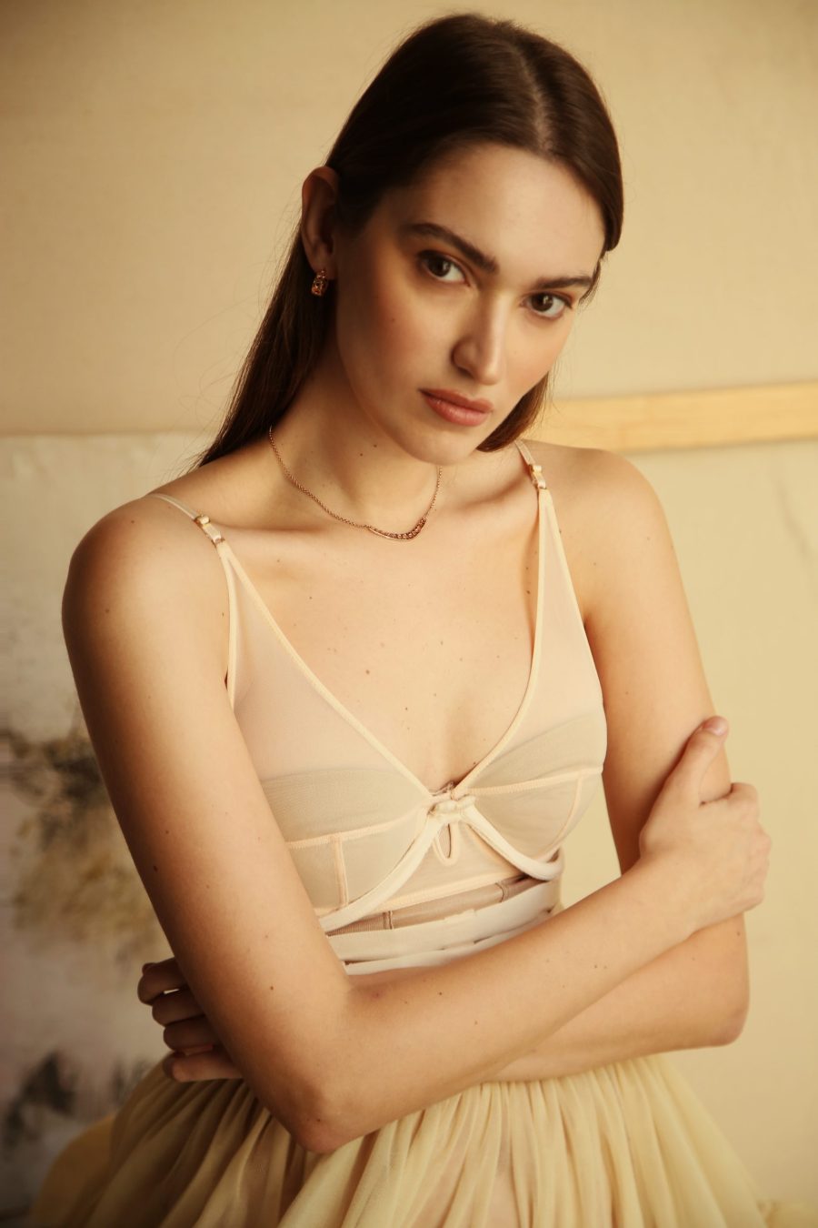 Ciondolo Acquedotto rosa indossato