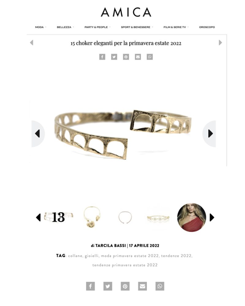 Amica choker maggio 22