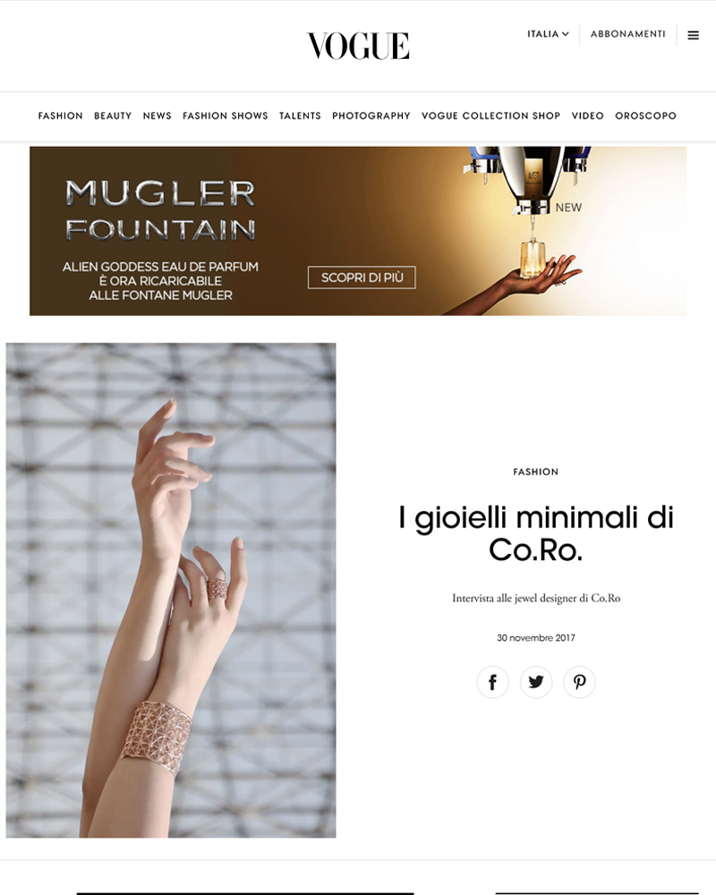 Copertina Vogue Italia